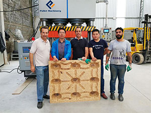 máquina de fabricación de paletas de madera